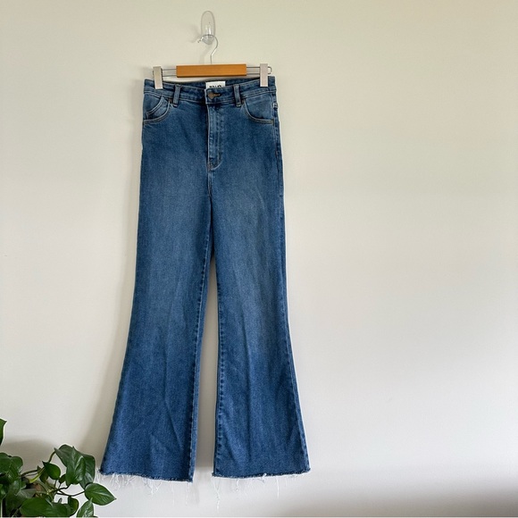 ROLLA'S Eastcoast Crop Flare Jeans - Tracey Blue Size Size 29 - Picture 4 of 15